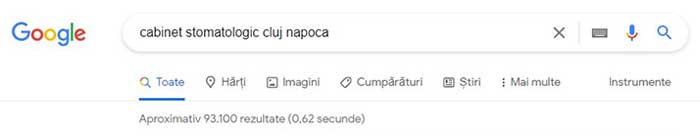 google serp cautare