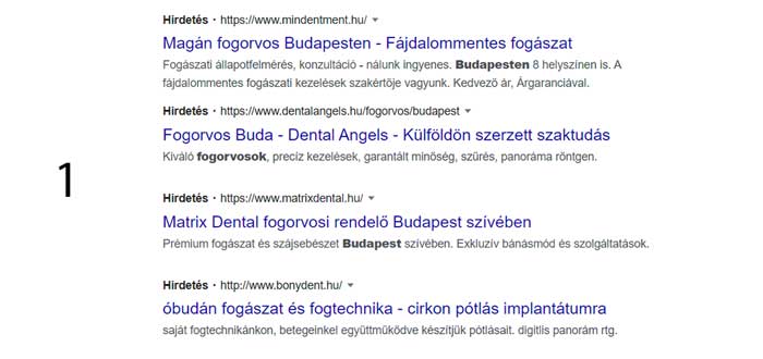 google serp hirdetesek