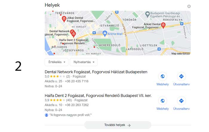 google serp gmb