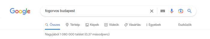 google serp kereses