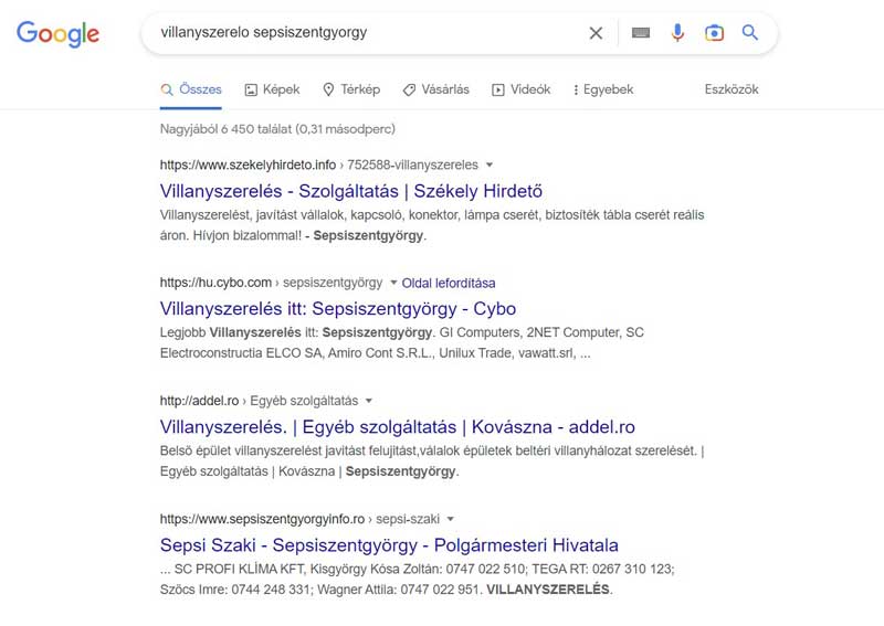 google keresesek